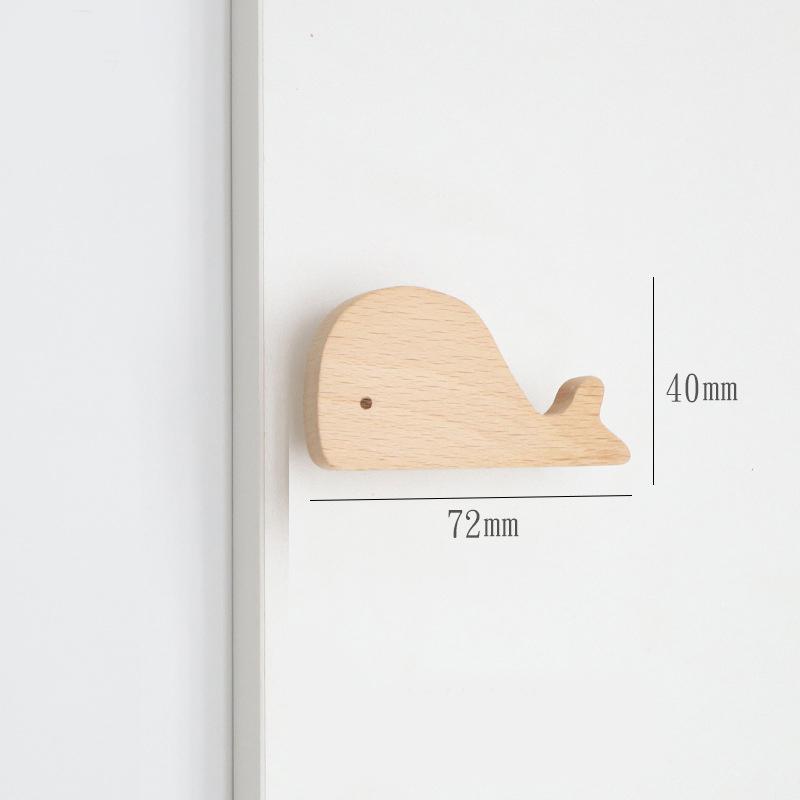 WV Wooden Door Handles Animal Wood Furniture Handles for Cabinets Dressers Drawers Door Knobs Kitchen Cupboard Wardrobe Pulls