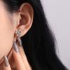 Earrings Forest Style Daisy Gray Blue Sweet Tassel Earrings Women Korean Style Earrings