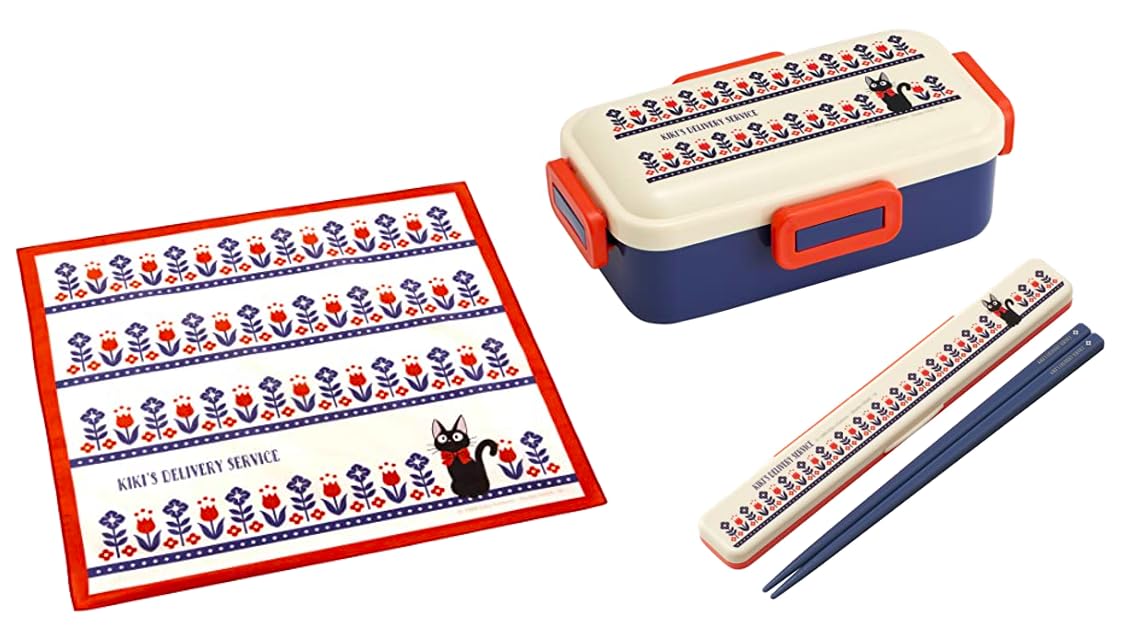 

Skater Jiji Modern Flower Antibacterial Dishwasher Safe Soft Lunch Box with 530ml Lunch Chopsticks and Chopstick Case Lunch Delivery Service Modern синий