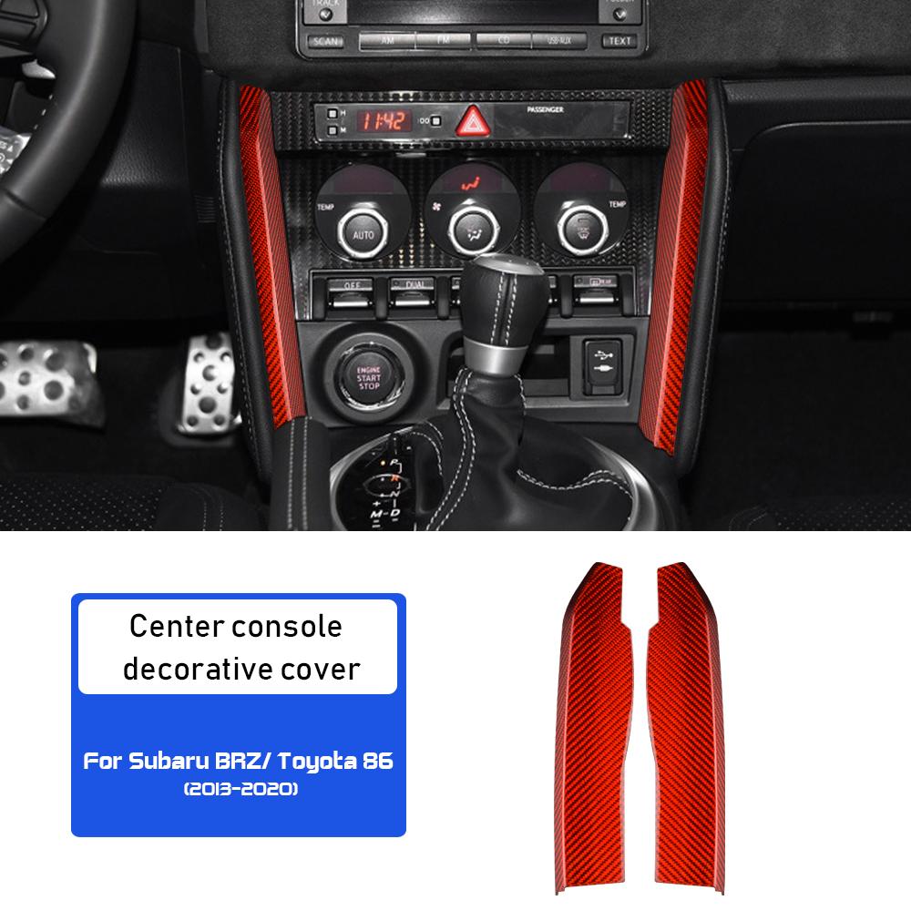 Für Subaru BRZ Toyota 86 2013-2020 Echte Hart-Kohlefaser-Zubehör Innenausstattung Auto Zentrale Steuerung Dekoration Abdeckung Aufkleber