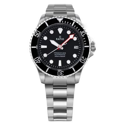 Pánské hodinky FreeDiver Sapphire Stainless Steel Černý automatický ciferník RTF041 200M