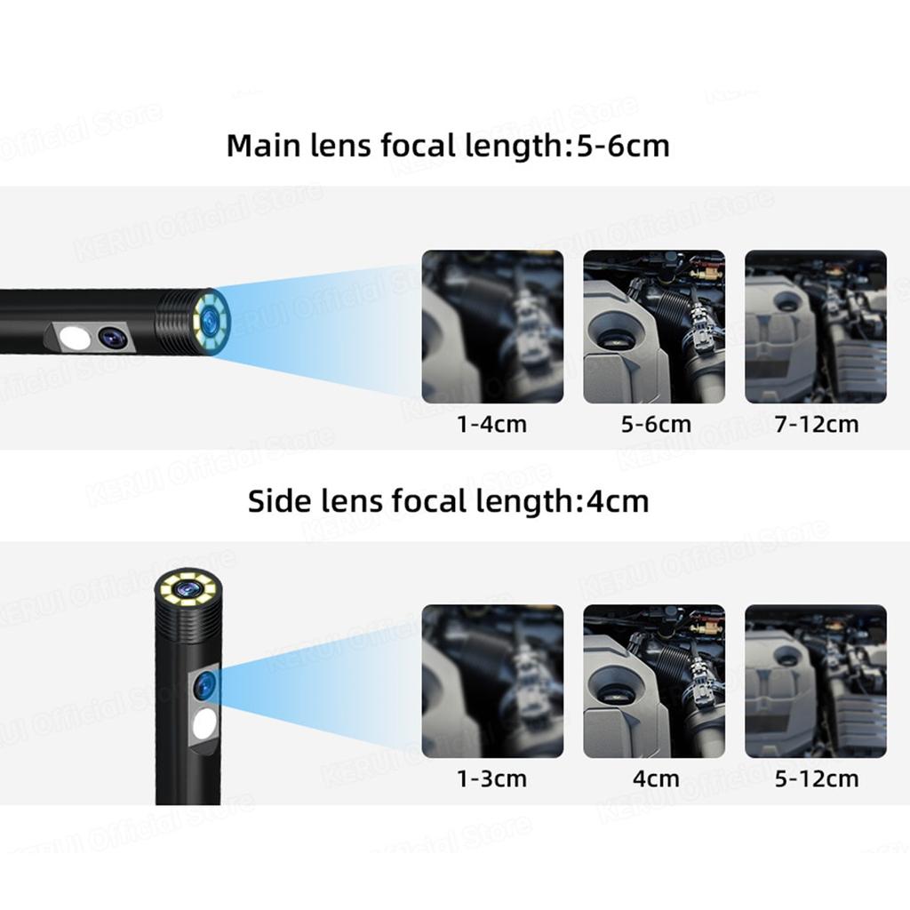 8mm Single Lens Industrial Endoscope 1080P High Definition Digital Borescope Inspection Camera Waterproof For Pipe Sewer