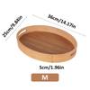 Wutuo Oval Bamboo Serving Tray