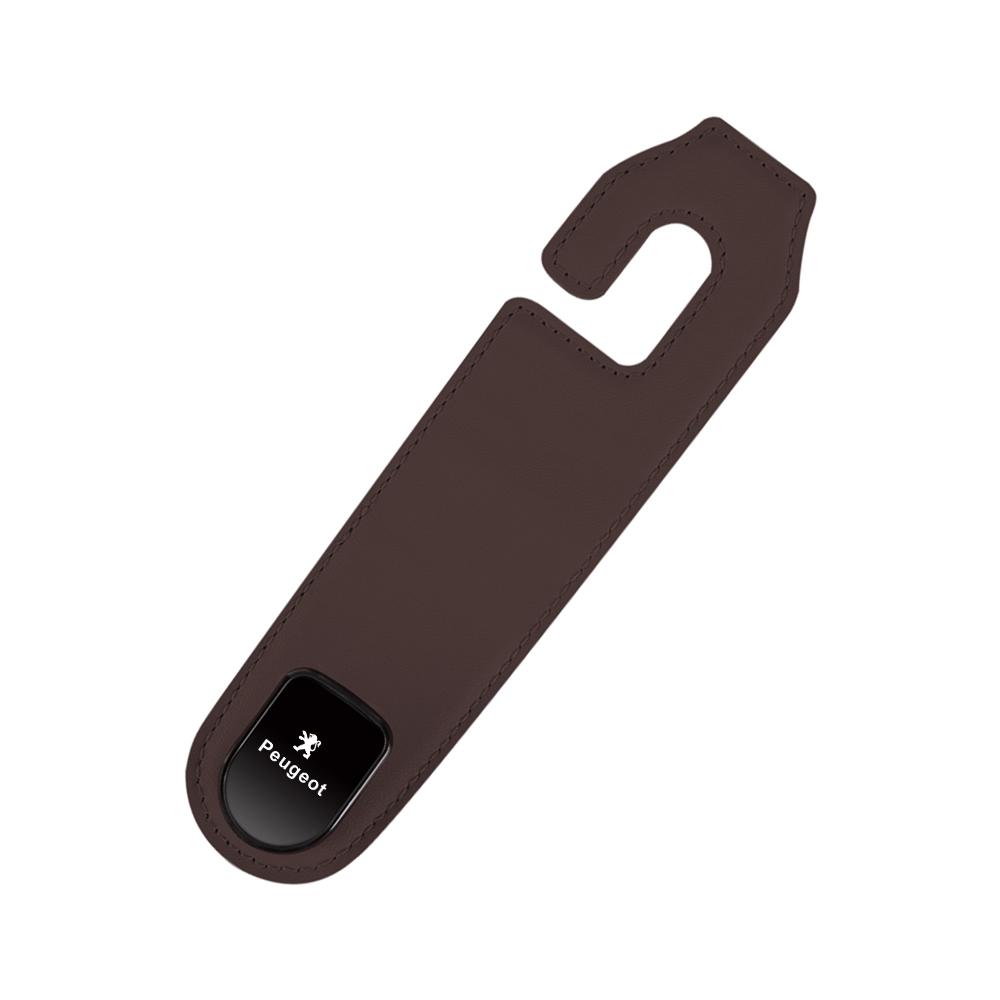 1pc Bendable PU Leather Car Seat Back Storage Hook For Peugeot 206 307 308 408 508 2008 5008 107 106 Auto Hub Cover Accessories