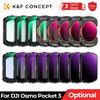 K&F CONCEPT Magnetic Lens Filter for DJI Osmo Pocket 4 3 Adjustable ND2-32 ND32-512 UV CPL ND/PL Black-Mist 1/4 Optional Filters