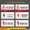 BELIK Weak Current Well Warning Sign