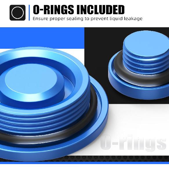 Motorcycle Engine Plug Aluminum Compatible with Yamaha YZ250F 2001-2013 YZ400F 1998-2005 YZ426F 1998-2005 YZ450F 1998-2005 WR250R 2007-2020 WR250X