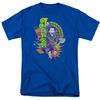 DC Comics - The Joker - Raw Deal - Adult Unisex Short Sleeve T-Shirt - Blue