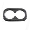 For Honda CR-V + ABS Carbon Fiber Black Look Car Water Cup Frame Panel Cover Trim Sticker Interior Accessories