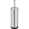 WENKO Exkluzivní WC kartáč, uzavřený design, černý WC kartáč, Nerezová ocel, Ø 10x40 cm, lesklý