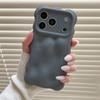 Matte Solid Color Purple 3D Bubble Pattern Phone Case For iPhone 17 Air 16 15 14 13 Pro Max Soft Shockproof Silicone Back Cover