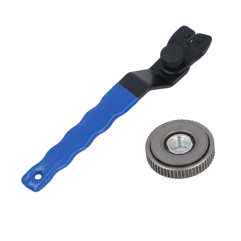 Lock Nut and Adjustment Pin Wrench Stainless Steel Pressure Plate for M14 Thread Spindle Angle Grinder