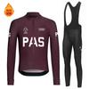 Winter Outdoor Sports Long-sleeved Cycling Clothes Men and Women Quick-drying Fleece Double Arrow Seat Cushion 2026 Winter Fleece Cycling Clothes Set