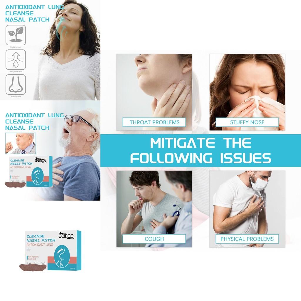 Eelhoe Nose Strips Effective Relief For Nasal Congestion And Throat Dryness 10pcs