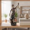 Bronze-Finish Lady Balance Decor Piece Classical for Office, Entryway