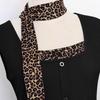 Women's Leopard Print Two-Piece Set: Top with High-Waisted Flare Mini Skirt for Autumn/Winter
