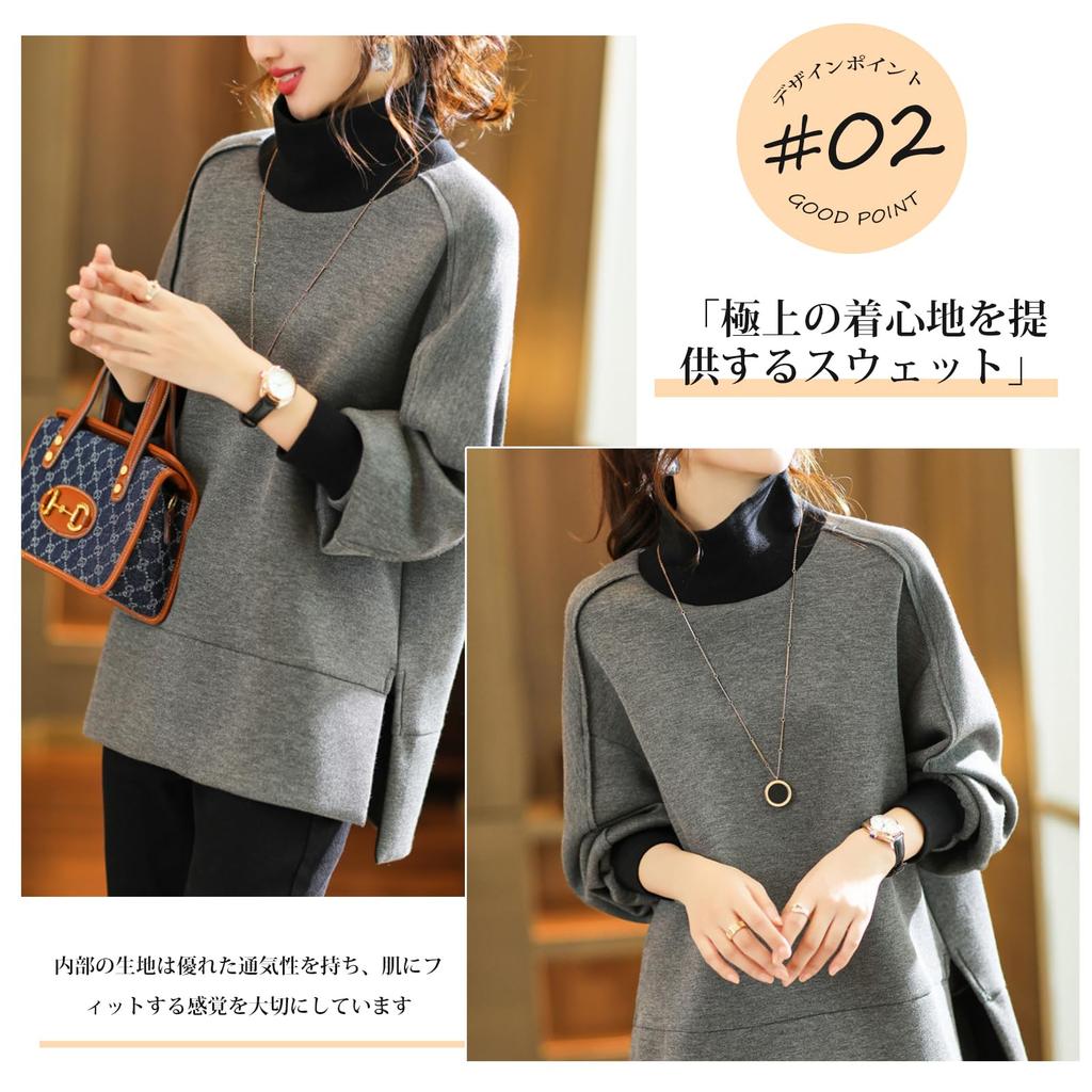 R6seven High Long Solid Voluminous Faux Long Loose Cotton Workwear for Dates Women's Hoodie, Sweatshirt, Neck, Sleeves, Color, Ribbed, Sleeves,