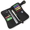 Men'S Leather Wallet Crazy Horse Leather Iron Chain Anti-Theft Long Wallet Multi-Card Wallet Mobile Phone Change Bag
