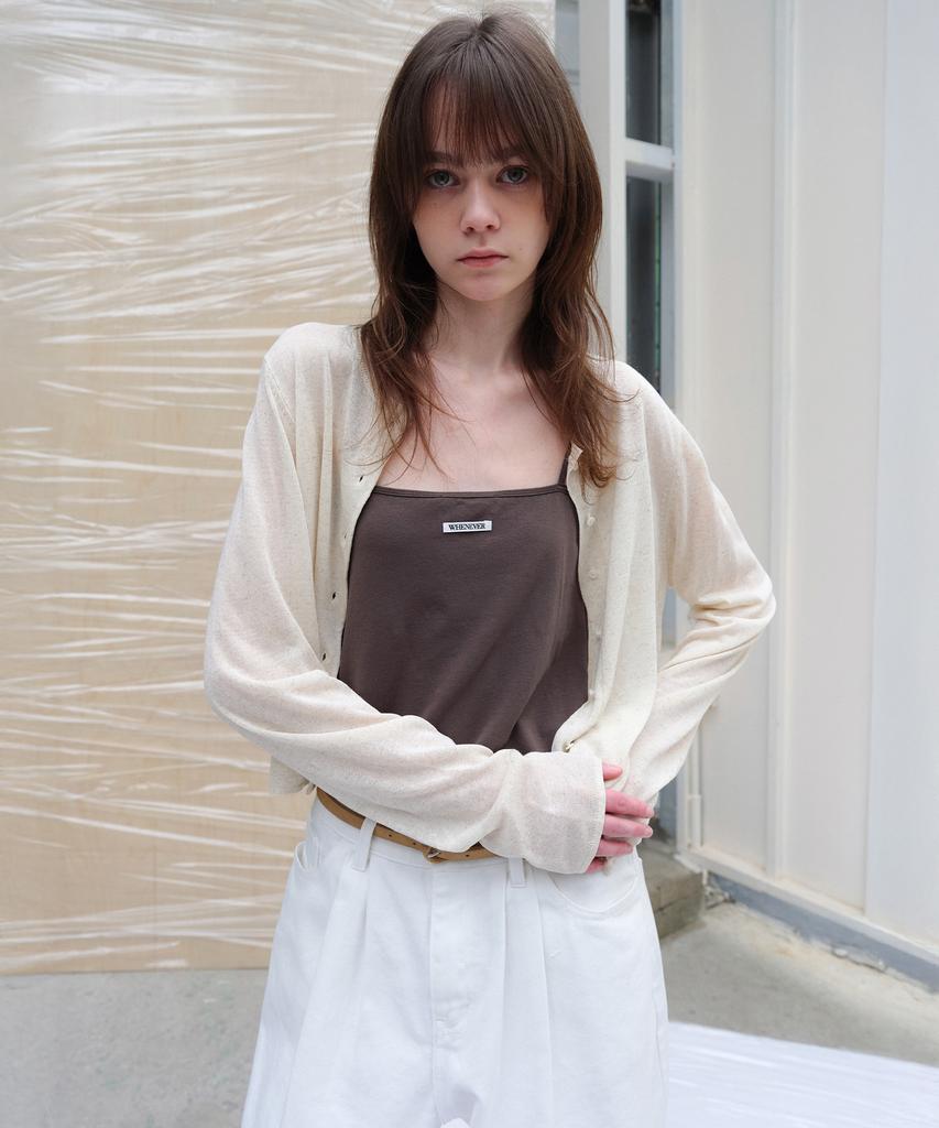 Leuba Light Linen Cardigan - Natural