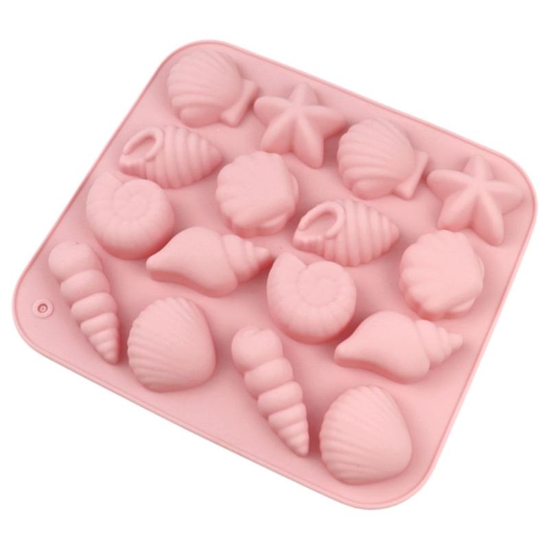 Chocolate Molds Sea Star Shell Silicone Molds Mousses Cake Decorating Molds Baking Tool for making Mousses Cake, Pastry