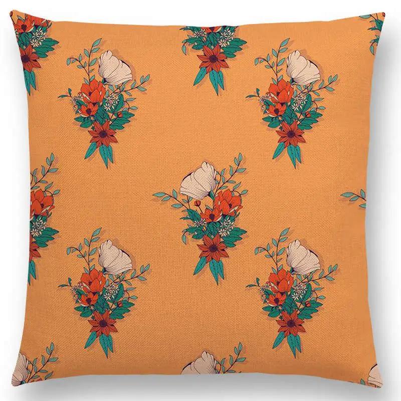 Botanische Blumen- und Schmetterlings-Kissenhülle Wunderschöne Blumengarten-Mini-Drucke Heimdekor Sofa-Überwurf-Kissenbezug