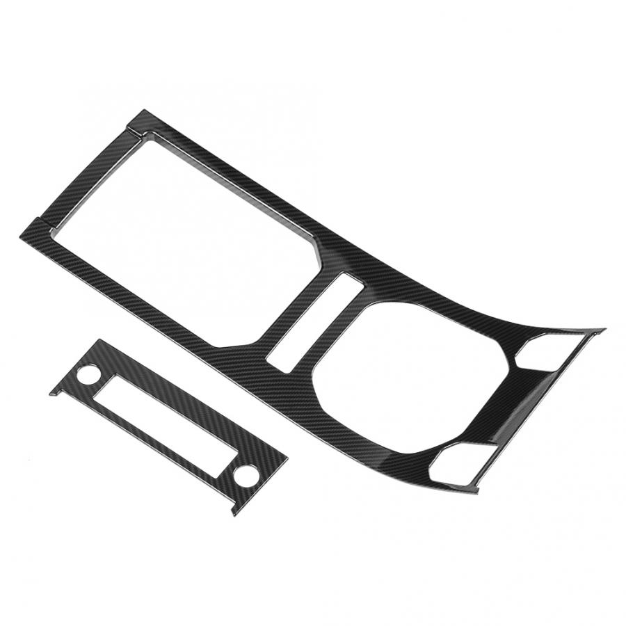2 bucăți ornamente pentru panoul de viteze pentru consola centrală stil fibră de carbon pentru Land Rover Range Rover Evoque 12-17 de înaltă calitate