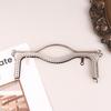 1 Stück Modische Damen Taschen Griff Metall DIY Münzbeutel Tasche Griff Handtasche Verschluss Schloss Bogenrahmen Taschen Zubehör