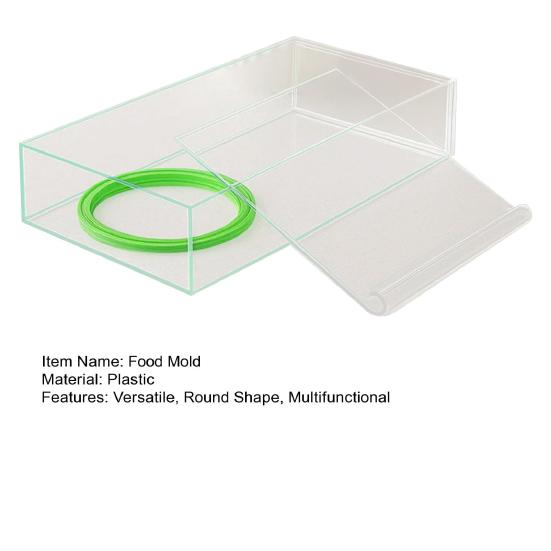 Round Food Mold for Baking BPA-Free Plastic Cookie Cutter Dough Ring Maker for Pancakes DIY Pastry Kitchen Gadget