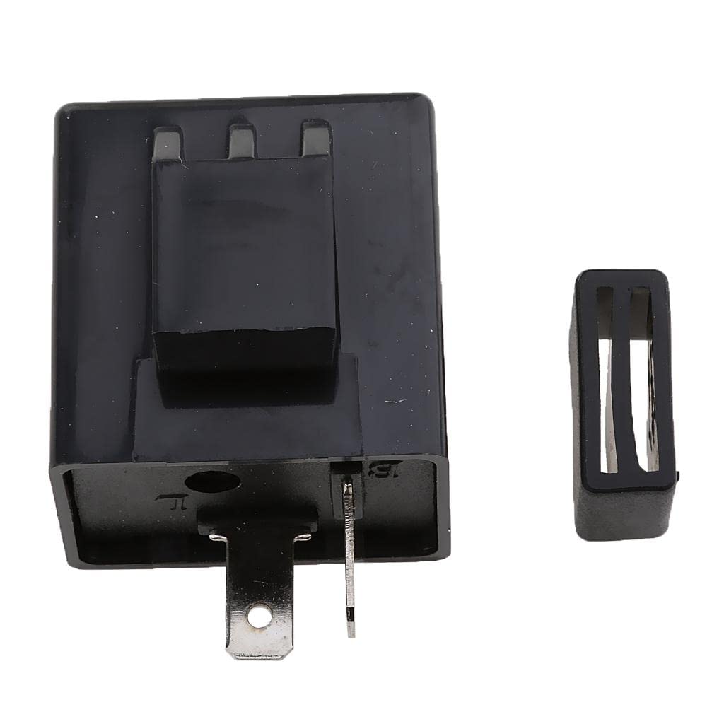 Turn Signal Flasher Turn Signal Relay 6- 2 Pin Motorcycle Black