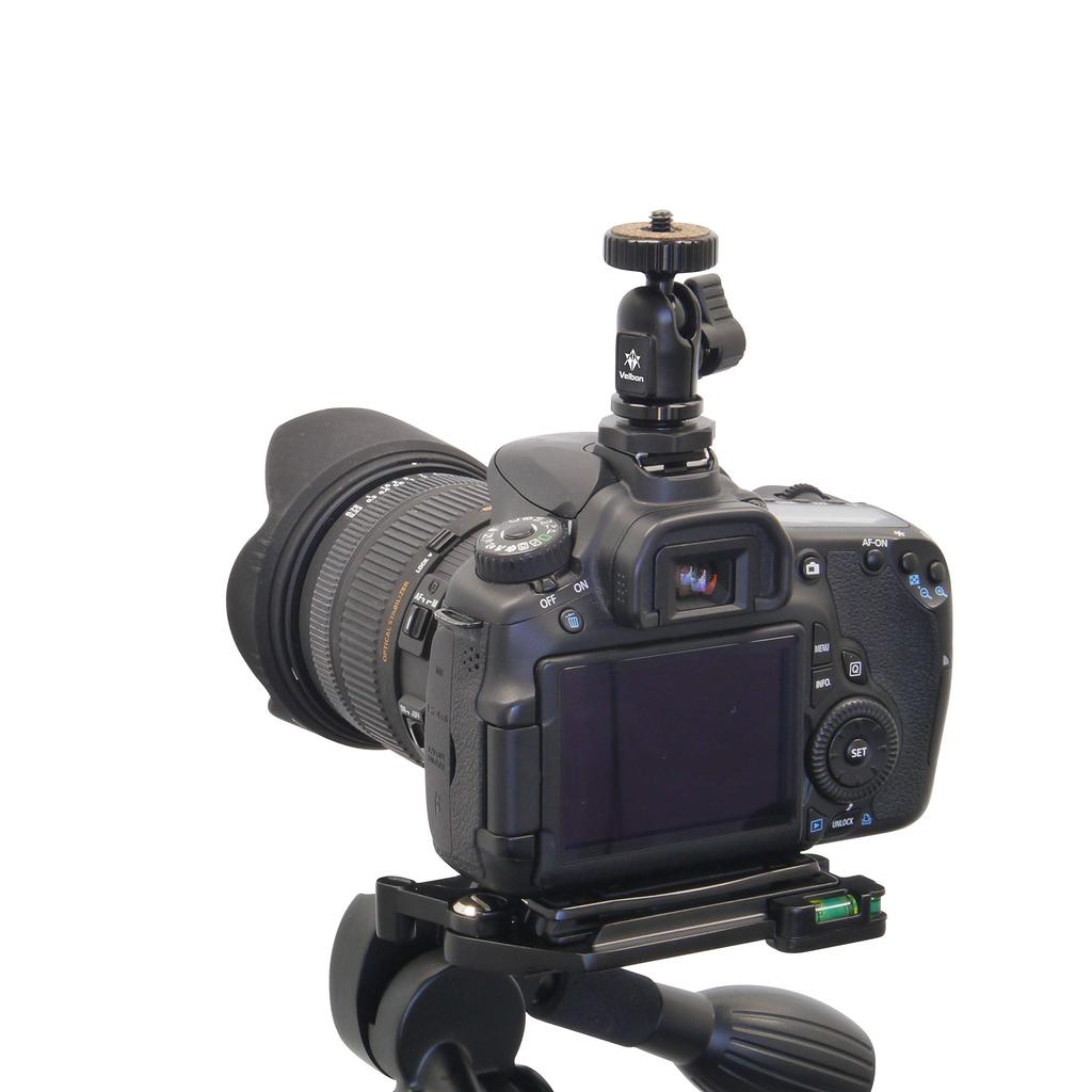 Velbon Blitzzubehör ACC Zubehörschuh kompatibel Freier Kopf Smartphone-Halter inklusive Aluminium 471956 QHD-21