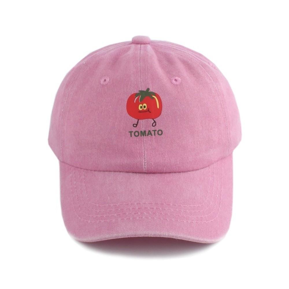 Adjustable Sun Hat Solid Color Baseball Hat Cute Snapback Cap  for Children 2-6Y