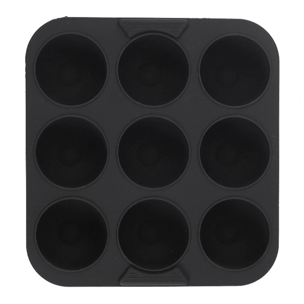 Family Gathering Baking Tool Non-stick Silicone Baking Molds for Cakes Cookies Candy 9-hole Square Cake Mold Round for Ice