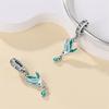 Authentic copper Charm Bead Charms Luxury Blue Bird Pendant Bead Charms Compatible With Bracelets Diy Women Making Delicate Gift Jewellery