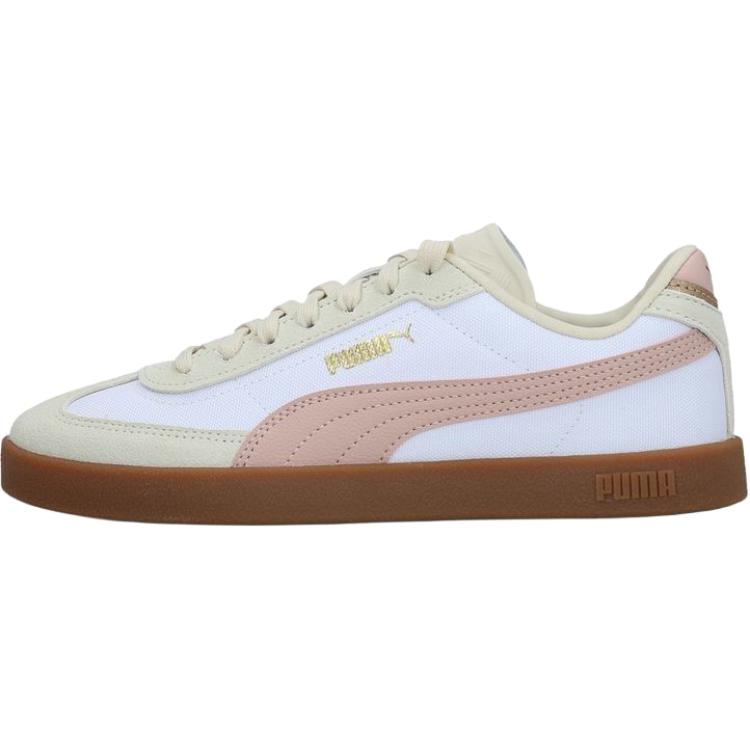 Puma Club II Era Comfortable Soft Low-Top Kids Skate Shoes Kids sneaker White Pink 401572-01 36