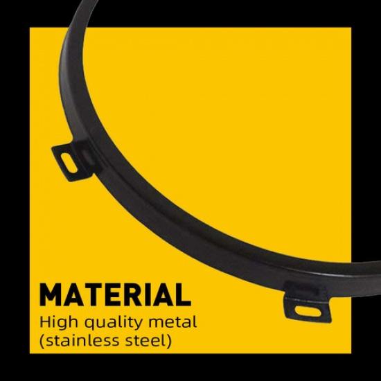 7" Headlight Mounting Bracket Ring Round for Jeep Wrangler JK JKU 07-18  EOA