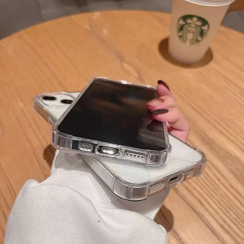 Magnetic Wireless Charger For Magsafe Transparent Case For iPhone 17 11 12 13 14 15 16 Pro Max Plus Shockproof Soft Bumper Cover