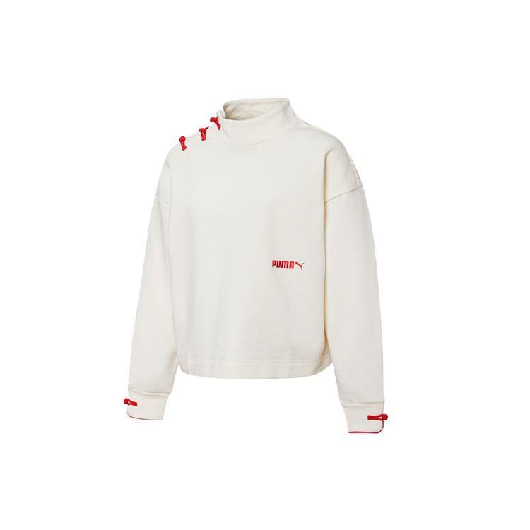 

Puma Класичний пуловер з мандариновим коміром обмеженого випуску на китайський Новий рік. Жіночі топи, білі 536180-65 M