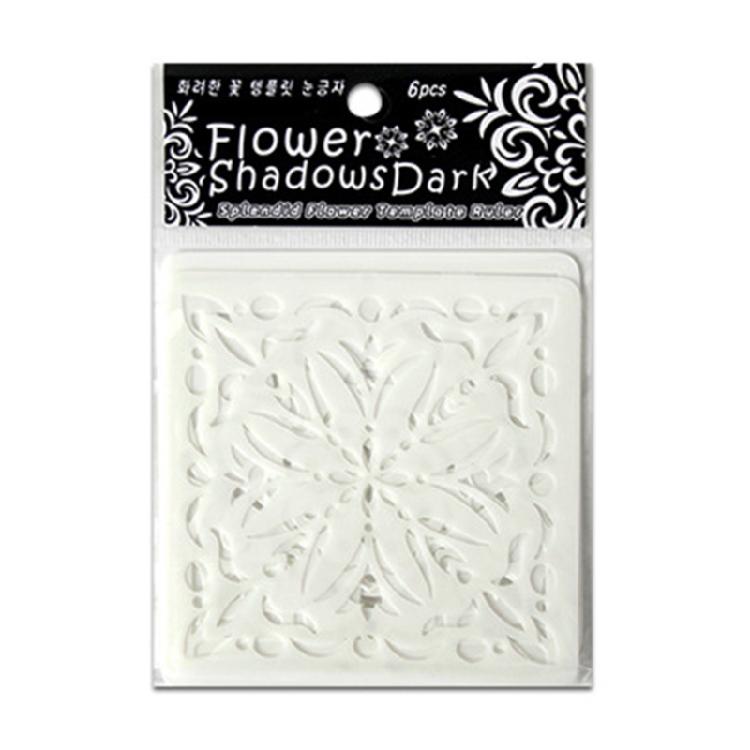 6 Pcs Flowers Stencils Drawing Stencils Leaf Templates For Creative Scrapbook Pages And DIY Home Projects