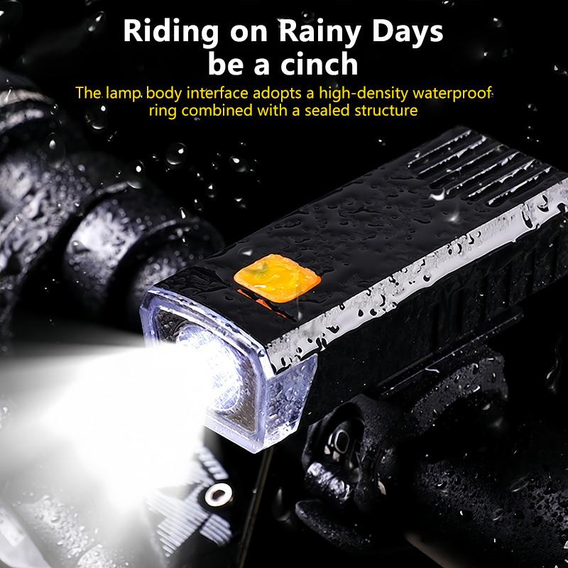 Usb Rechargeable Bike Headlight Cycling Accessories Night Riding Bicycle Light Flashlight For All Cycling Road Mountain Bike