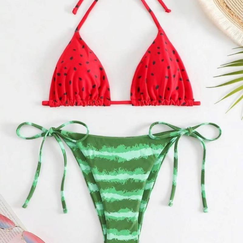Nové Bikini Bikini Rozdělené Plavky Tie Dye Potisk