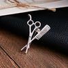 Rinhoo Vintage Black Enamel Sewing Machine Brooches For Women Fashion Shoes Scissor Comb Shaped Lapel Pins Suit Decoration Badge