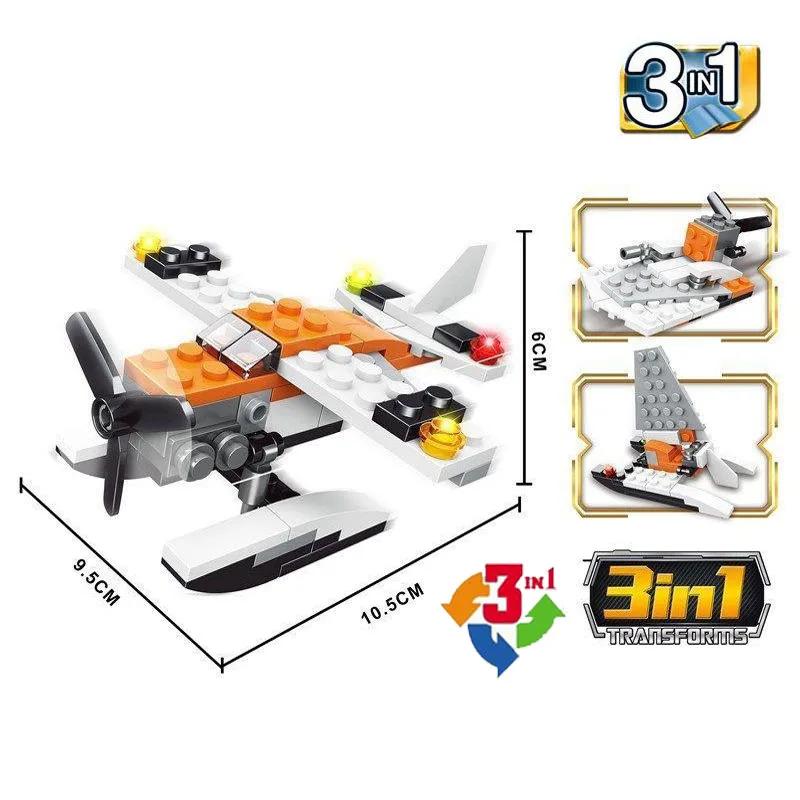 City Patrol Police Motorcycle Car Pursuit Prisoners Model Building Blocks Enlighten Action Figure Toys For Children