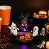 Indoor Character Lamp with USB Cable, Molded Display Form, and Tree Center Light for Shelf, Desk, and Side Table Use, 17.5 x 11 x 15.5 cm