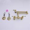 Brushed Gold Pot Filler Tap Black Foldable Kitchen Faucet Hot & Cold Nickel Sink Tap Rotate Folding Spout Wall Mounted Brass