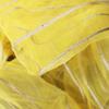 Voilage effet soie à pattes jaune 110x250