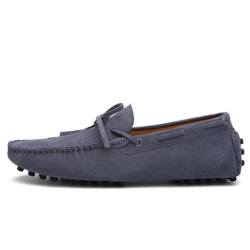 Suede Shoes Men Size 38-46 Luxury Men Loafers Soft Moccasins Man High Quality Shoes Casual Genuine Leather Driving Flats Penny