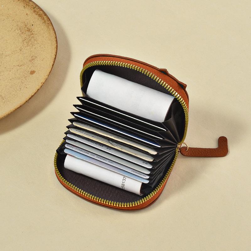 Cartoon Cat Card Holder Wallet For Women Girls Pu Leather Bank Credit Card Coin Purse Portable Mini Zipper Coin Purse Gifts