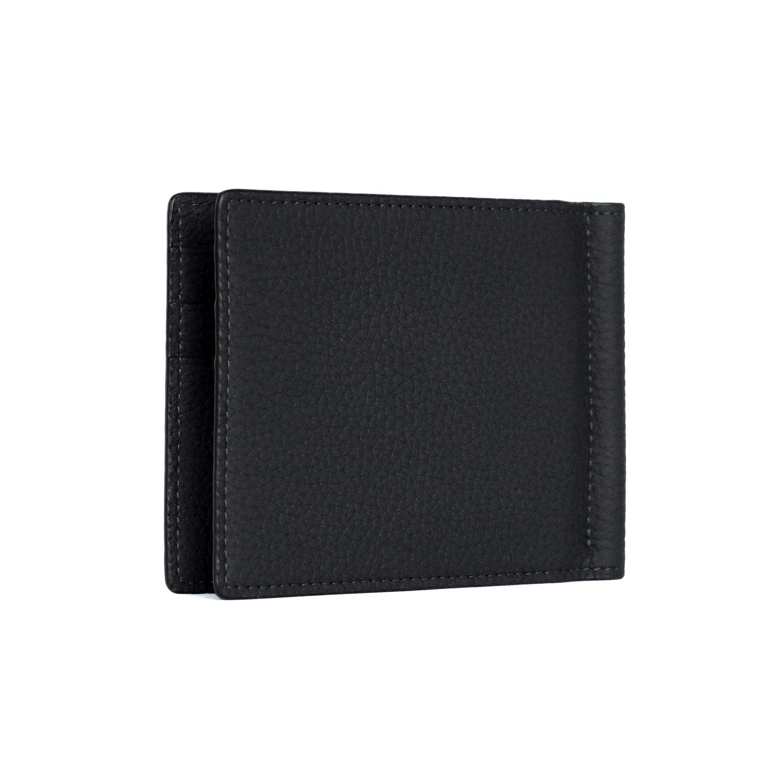 

Bonaventura Bifold Bill Clip Wallet Made from the finest European leather Minimalist Thin Genuine leather Gift New life School entrance ceremony New чорний