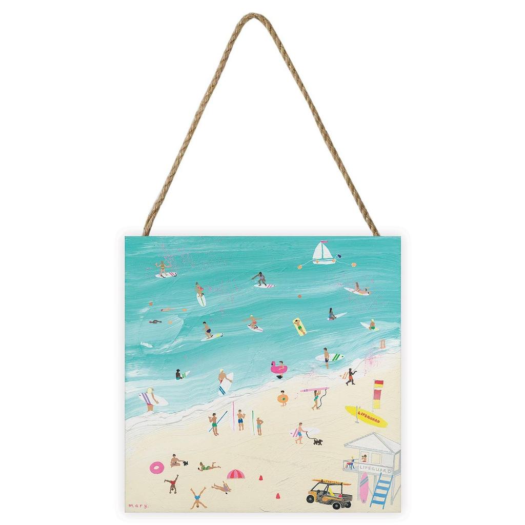 Mary Donald Surf´s Up Australia Wooden Block