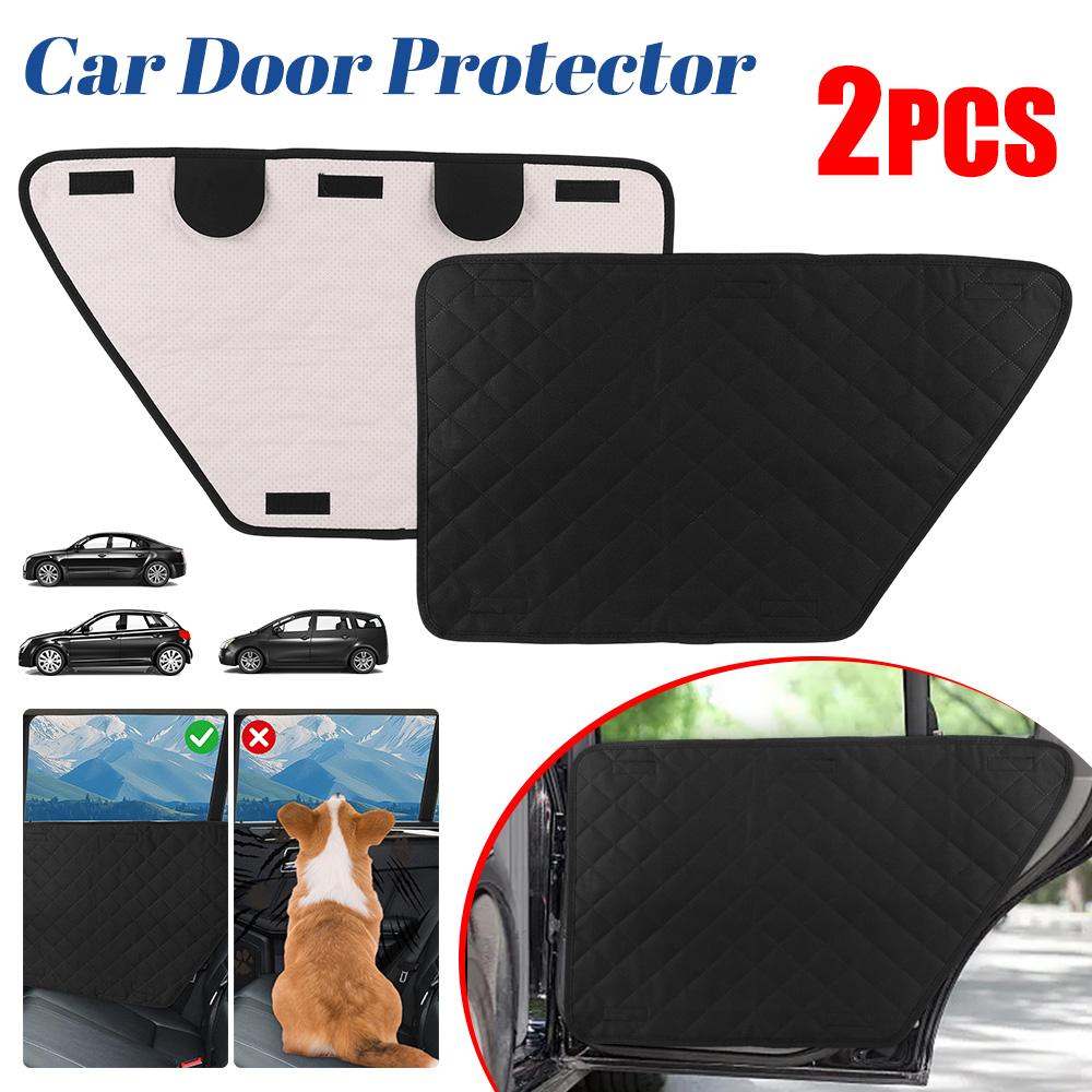 2PCS Waterproof Car Door Protector for Dog Anti-Scratch Car Interior Cover Washable Car Door Protect Mats for Vehicle Door Guard